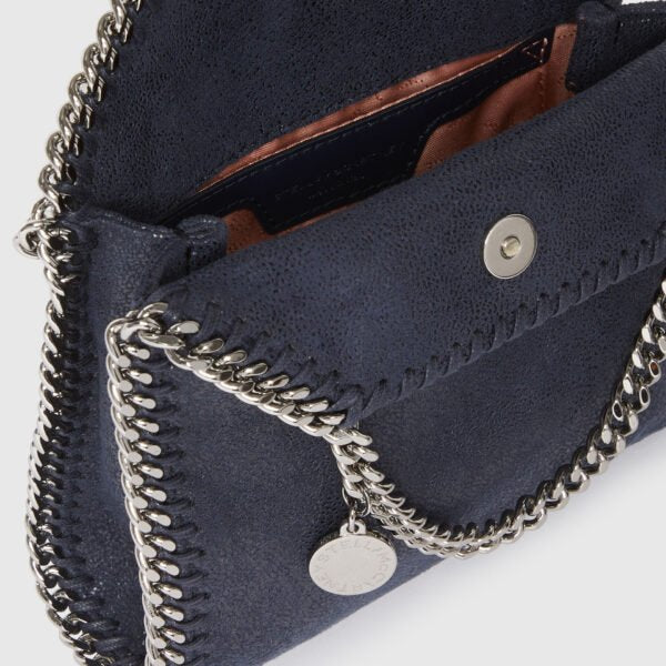 Stella McCartney Falabella Tiny Tote Bag Black Midnight - Image 7