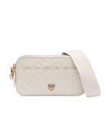 white Pinko Logo-Embossed Mini Camera Bag