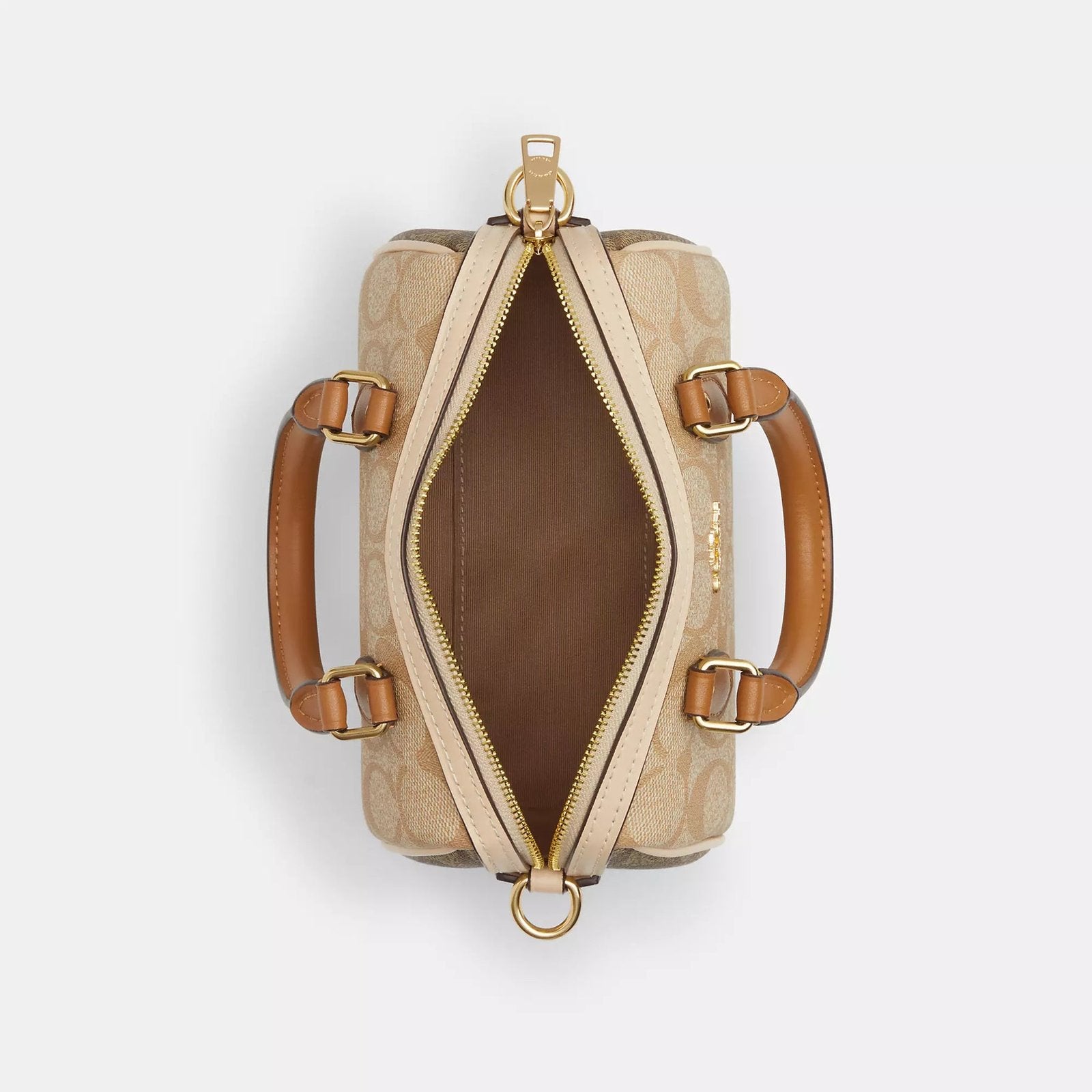 Coach Mini Rowan Crossbody In Signature Canvas sand saddle - Image 3