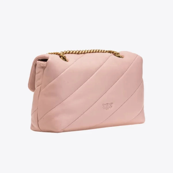Classic Love Bag Puff Maxi Quilt PINK/DUSTY PINK-ANTIQUE GOLD - Image 2