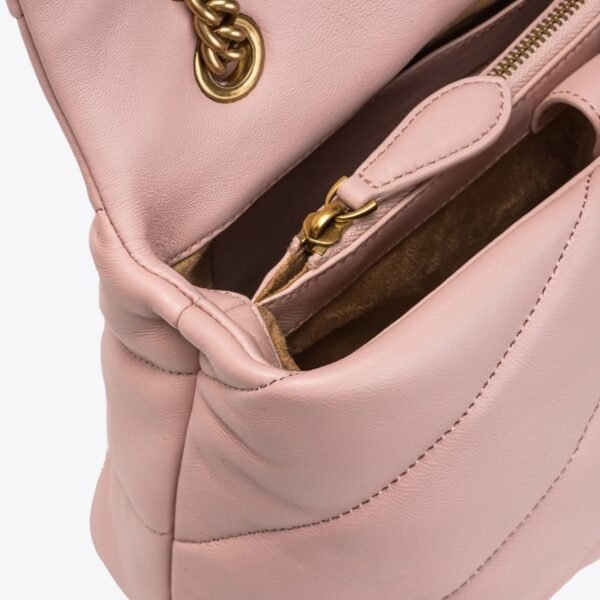 Classic Love Bag Puff Maxi Quilt PINK/DUSTY PINK-ANTIQUE GOLD - Image 3
