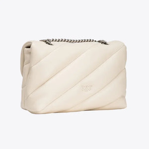 Classic Love Bag Puff Maxi Quilt WHITE+WHITE-OLD SILVER - Image 3