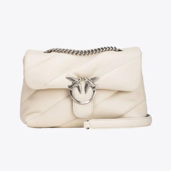 Classic Love Bag Puff Maxi Quilt WHITE+WHITE-OLD SILVER - Image 2