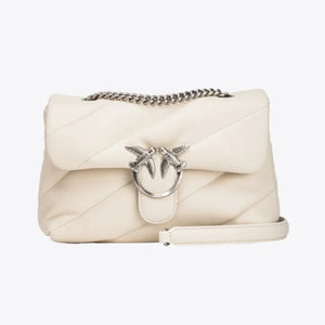 Classic Love Bag Puff Maxi Quilt WHITE+WHITE-OLD SILVER - Image 2