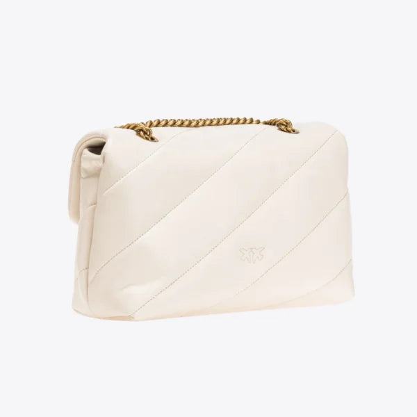 Classic Love Bag Puff Maxi Quilt WHITE WHITE-ANTIQUE GOLD - Image 4