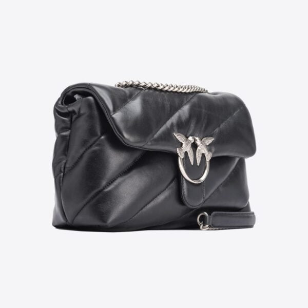 Classic Love Bag Puff Maxi Quilt BLACK-OLD SILVER - Image 3