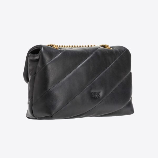 Classic Love Bag Puff Maxi Quilt BLACK-ANTIQUE GOLD - Image 4