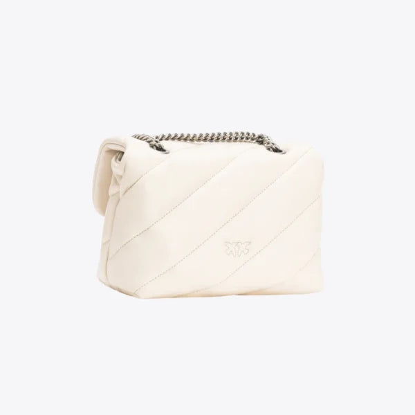 Mini Love Bag Puff Maxi Quilt WHITE+WHITE-OLD SILVER - Image 2