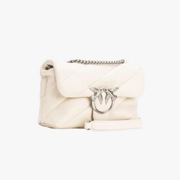 Mini Love Bag Puff Maxi Quilt WHITE+WHITE-OLD SILVER - Image 3