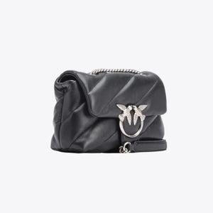 Mini Love Bag Puff Maxi Quilt BLACK-OLD SILVER - Image 3