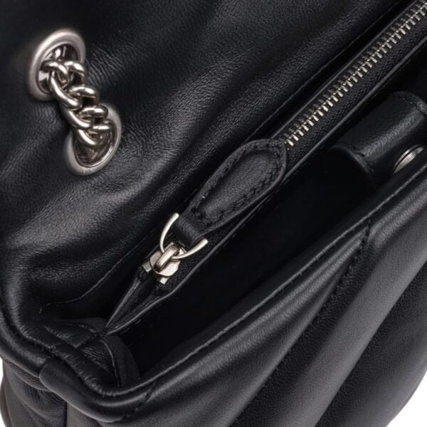 Mini Love Bag Puff Maxi Quilt BLACK-OLD SILVER - Image 6