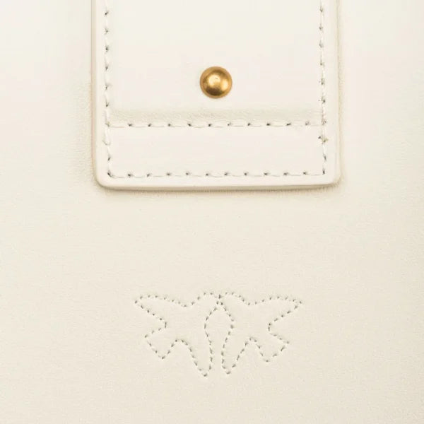 Mini Love Bag One Simply WHITE WHITE-ANTIQUE GOLD - Image 5
