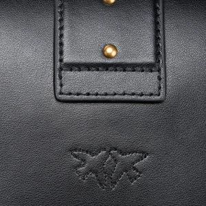 Mini Love Bag One Simply BLACK-ANTIQUE GOLD - Image 5