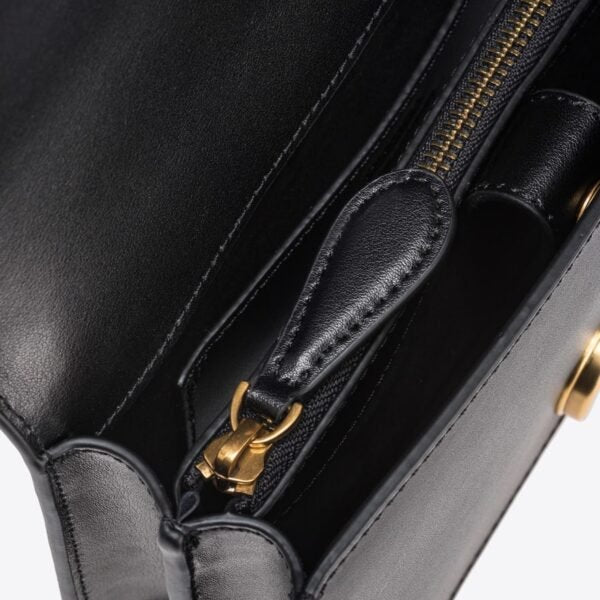 Mini Love Bag One Simply BLACK-ANTIQUE GOLD - Image 6