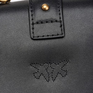 Micro Love Bag One Simply BLACK-ANTIQUE GOLD - Image 5