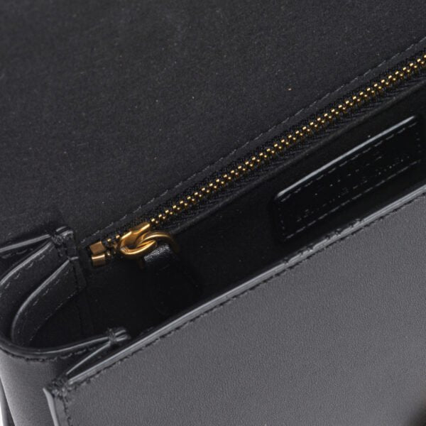 Mini Love Bag One Top Handle Light Simply BLACK-ANTIQUE GOLD - Image 7