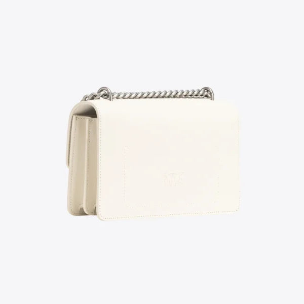 Mini Love Bag One Simply WHITE WHITE-ANTIQUE SILVER - Image 2