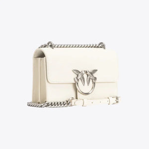Mini Love Bag One Simply WHITE WHITE-ANTIQUE SILVER - Image 3