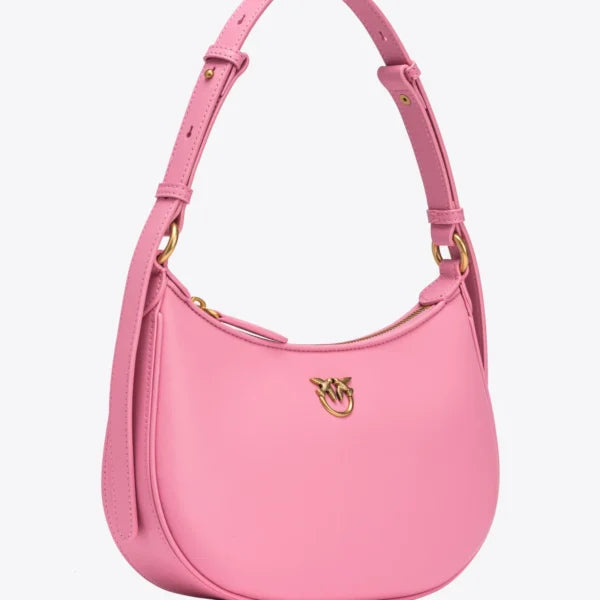 Mini Love Bag Half Moon Simply MARINE PINK-ANTIQUE GOLD - Image 7