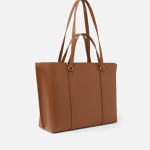 Pinko Large tumbled leather Shopper Bag Brown - Image 2