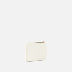 Pinko Small smooth leather wallet with logo New Cream - Image 3