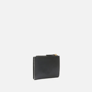 Pinko Small smooth leather wallet with logo Black - Image 5