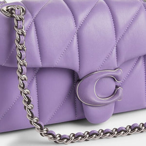 Tabby Shoulder Bag 20 With Quilting leather Purple - Image 4