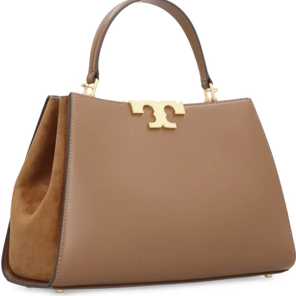 Tory Burch Eleanor Pebbled Stachel Bag Saddle Brown - Image 2