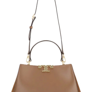 Tory Burch Eleanor Pebbled Stachel Bag Saddle Brown - Image 4