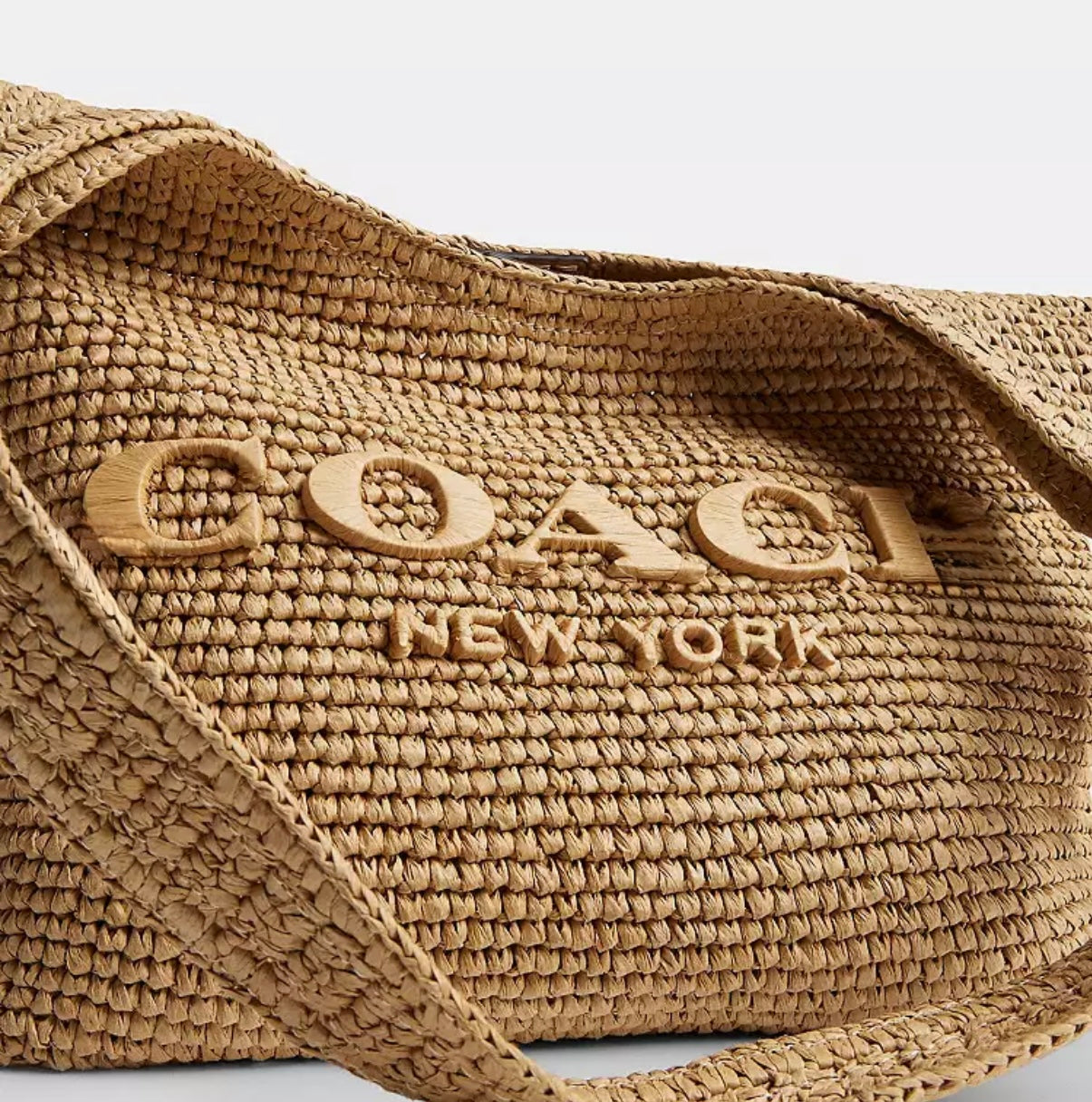 COACH Straw Brooklyn Shoulder Bag 28