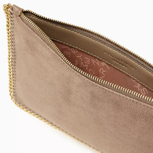 STELLA MCCARTNEY Falabella Pochette in Shaggy Deer Neutral - Image 4