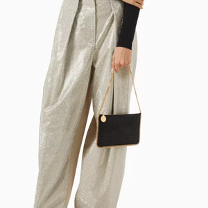 STELLA MCCARTNEY Falabella Pochette in Shaggy Deer Black - Image 2