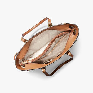 Michael Kors Voyager Medium Logo Tote Bag Brown - Image 3