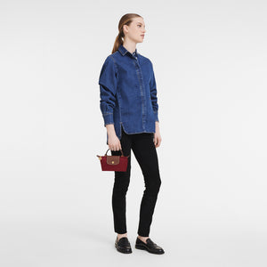 Le Pliage Original Pouch with handle Red - Image 2