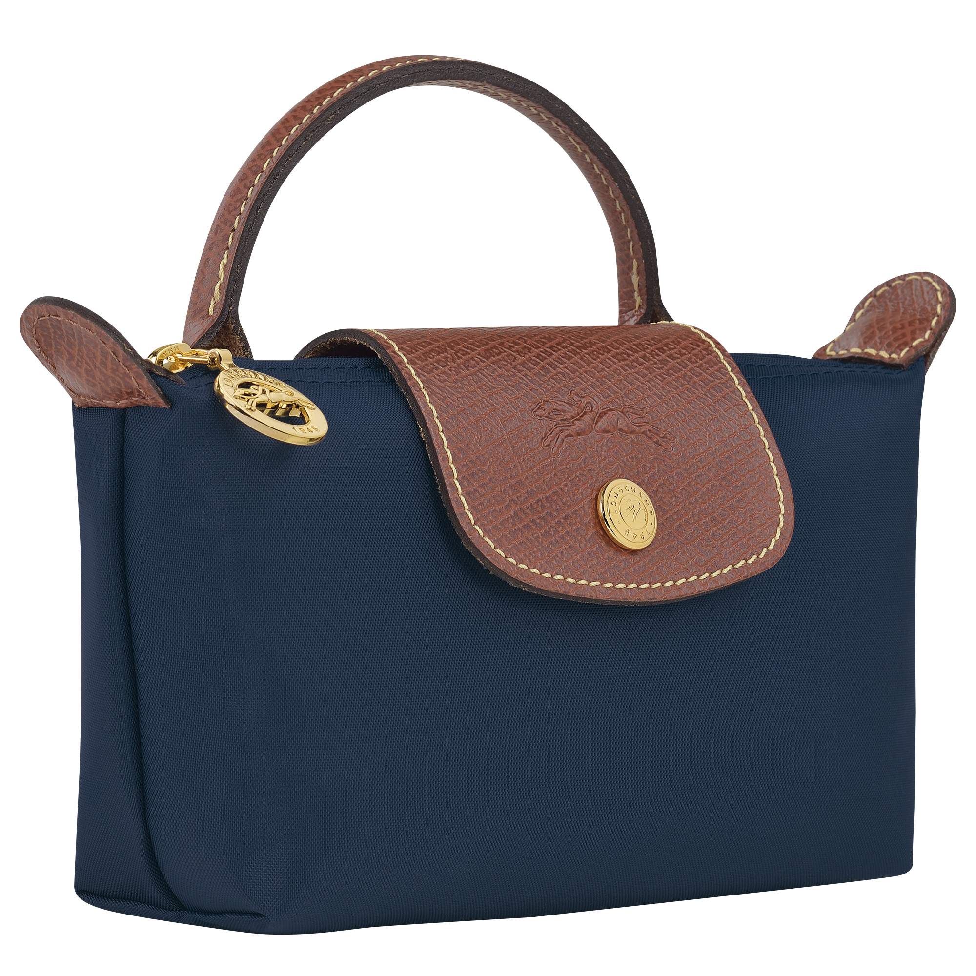 Le Pliage Original Pouch with handle Navy - Image 3