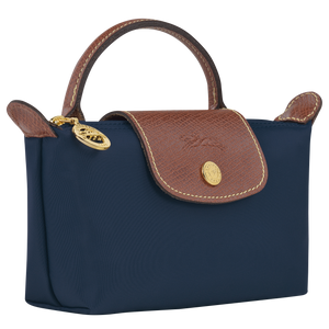 Le Pliage Original Pouch with handle Navy - Image 3