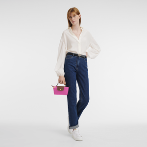 Le Pliage Original Pouch with handle Candy - Image 2