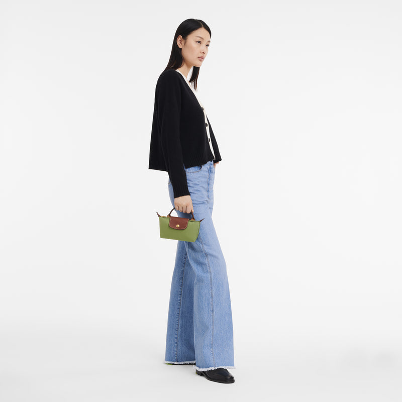 Le Pliage Original Pouch with handle Lichen - Image 2
