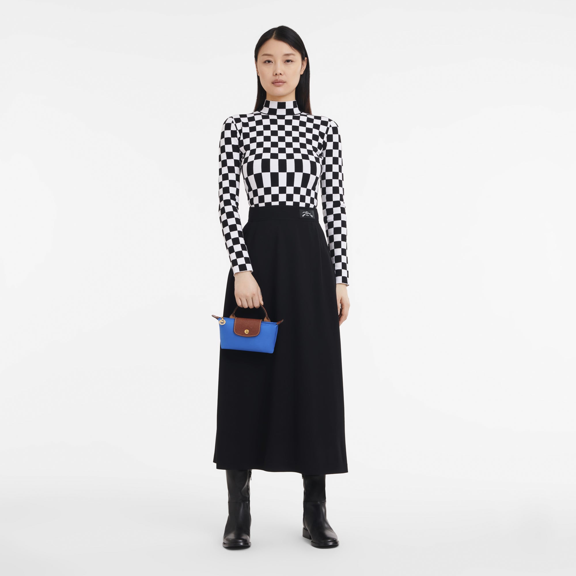 Le Pliage Original Pouch with handle Cobalt - Image 2