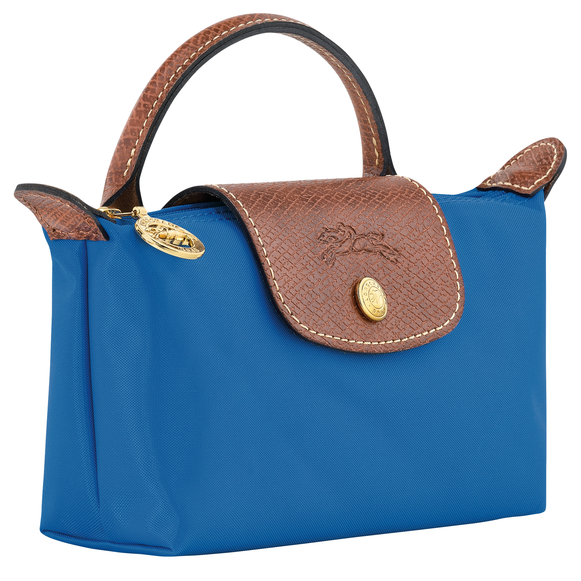 Le Pliage Original Pouch with handle Cobalt - Image 3