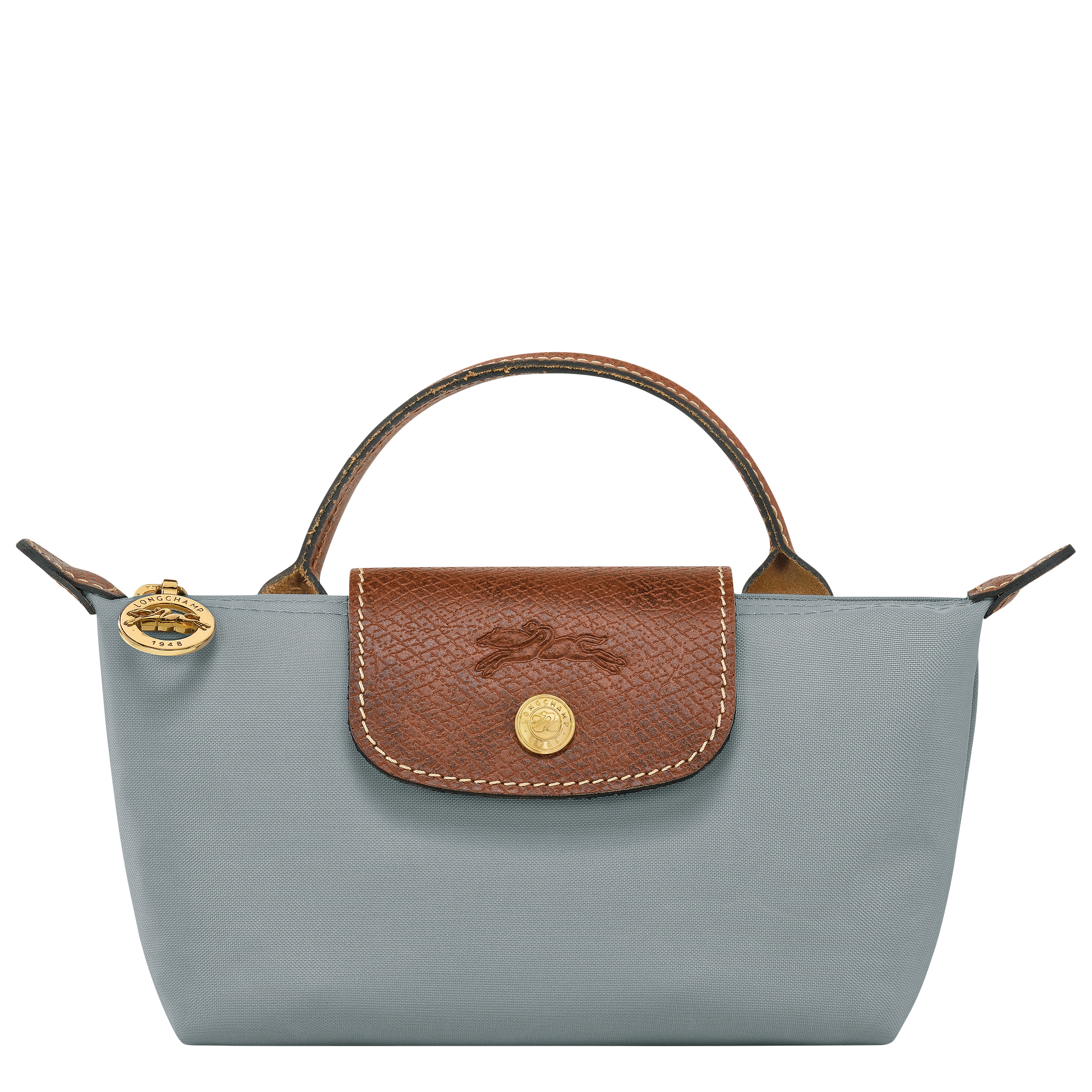 Le Pliage Original Pouch with handle Steel