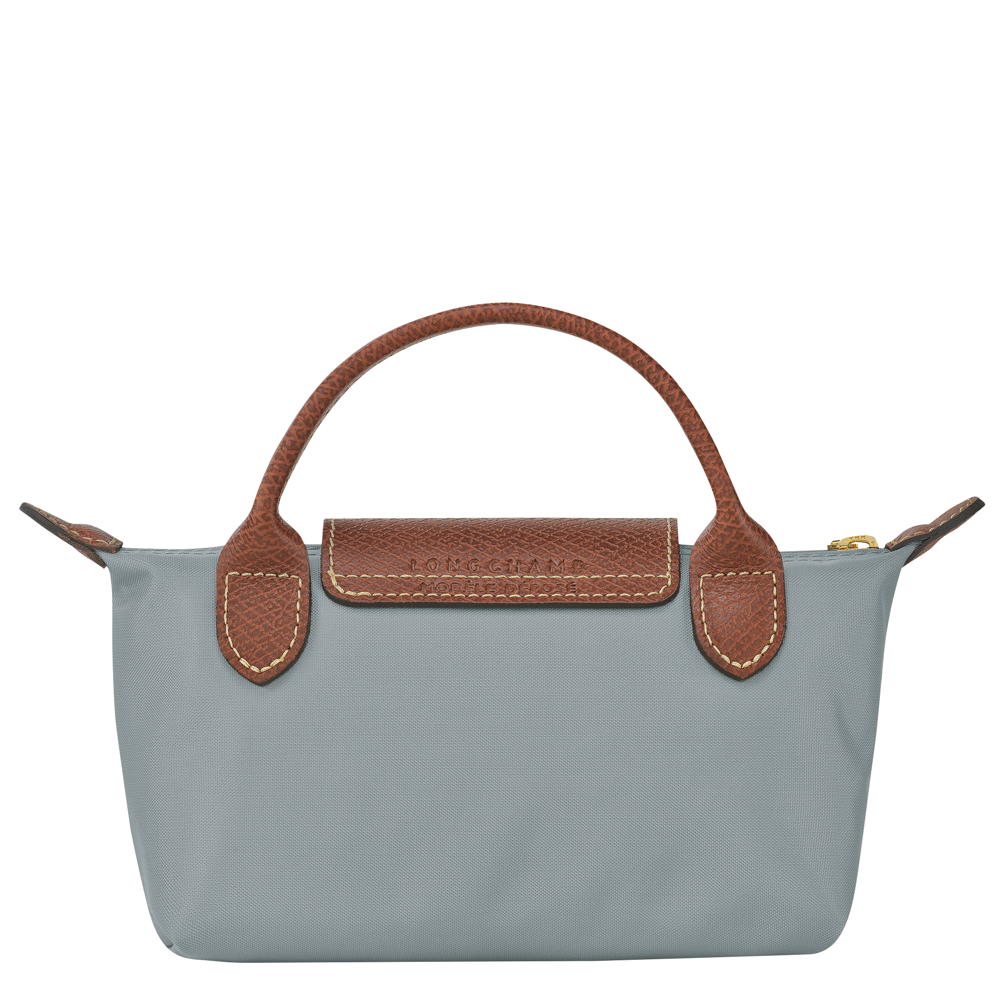 Le Pliage Original Pouch with handle Steel - Image 4