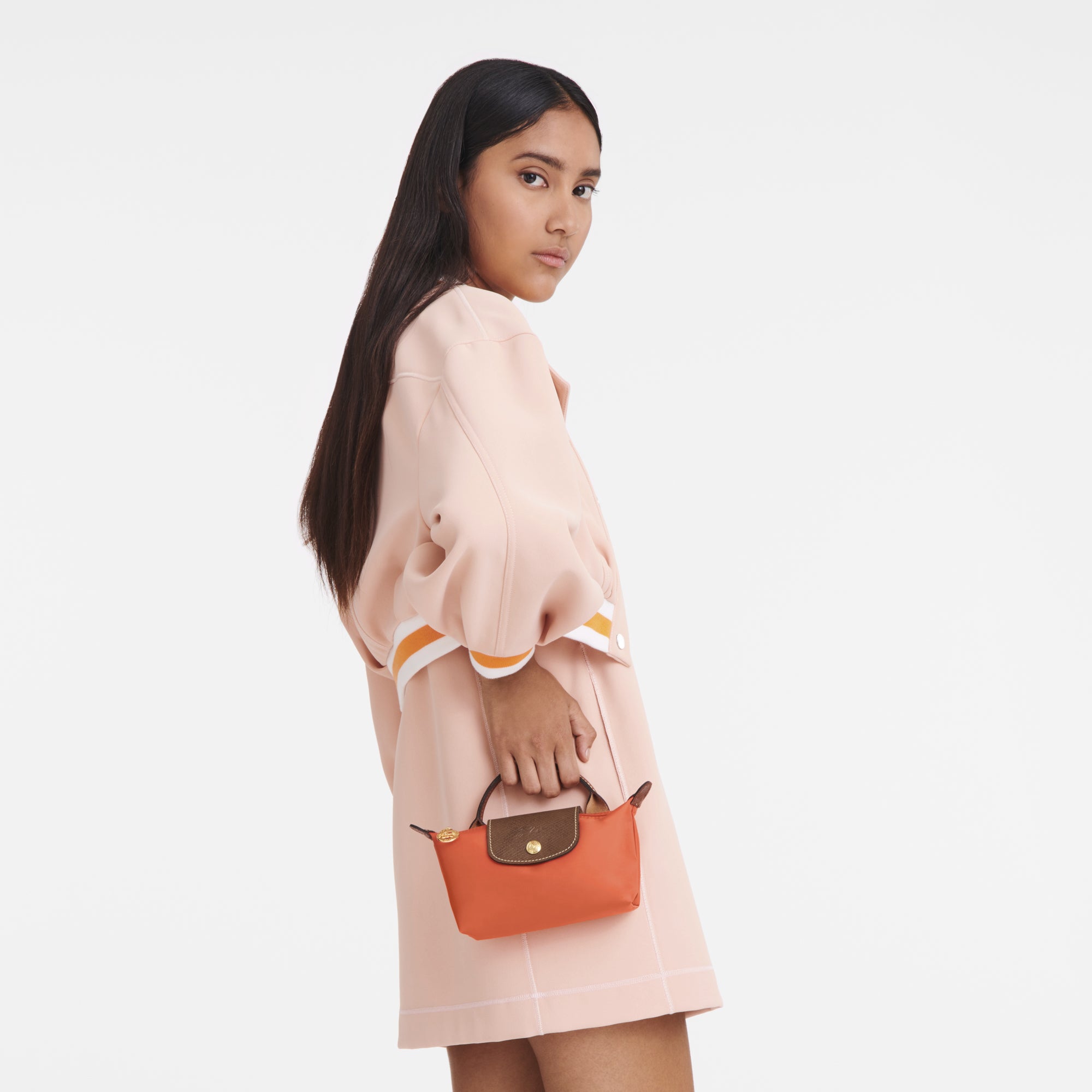 Le Pliage Original Pouch with handle Orange - Image 2