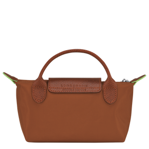 Le Pliage Green Pouch with handle Cognac - Image 4