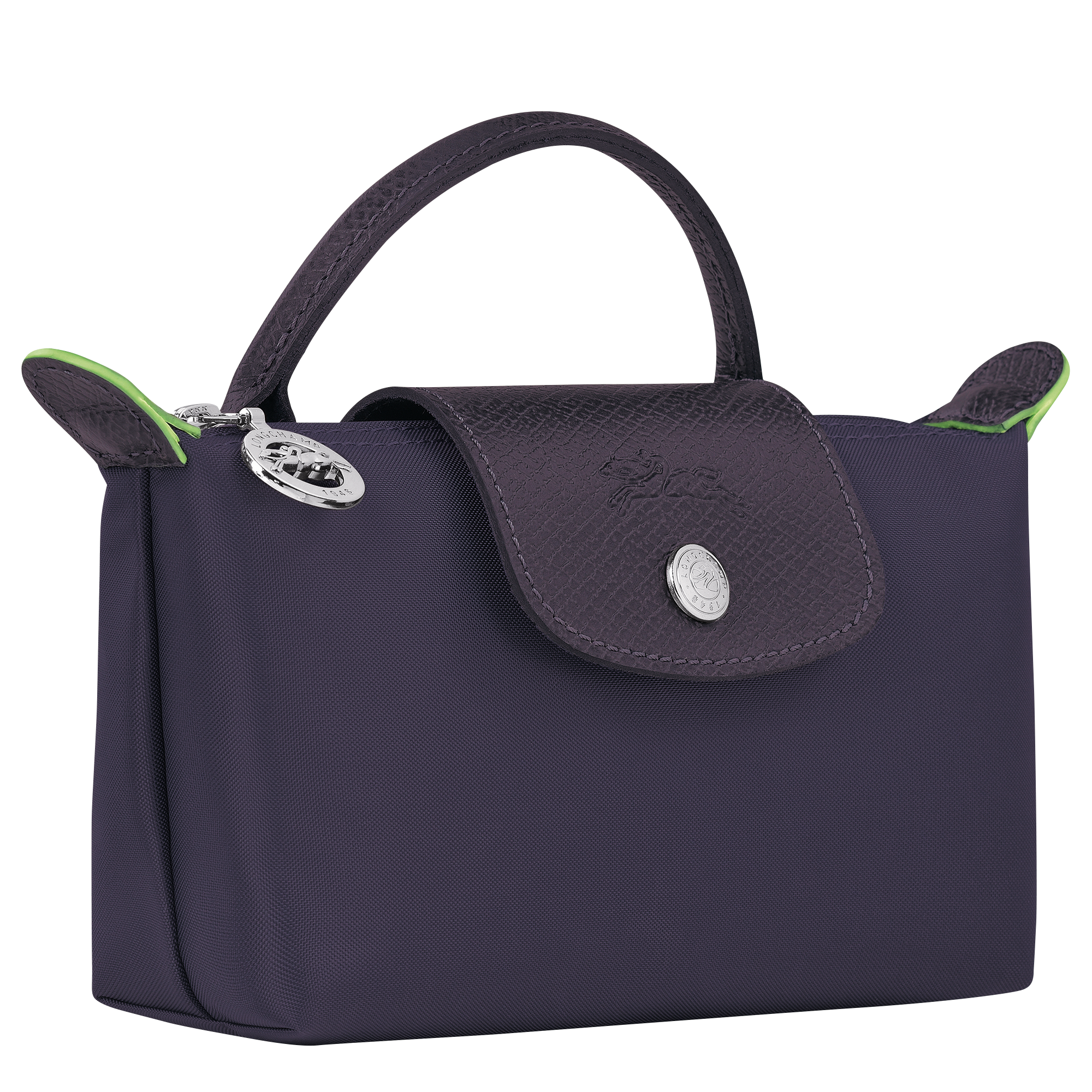 Le Pliage Green Pouch with handle Bilberry - Image 3