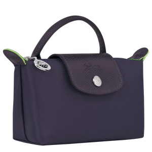 Le Pliage Green Pouch with handle Bilberry - Image 3