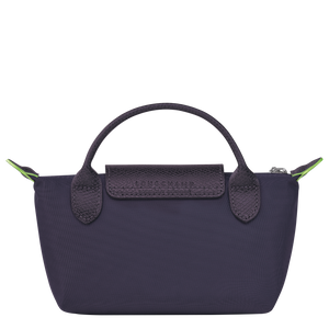 Le Pliage Green Pouch with handle Bilberry - Image 4