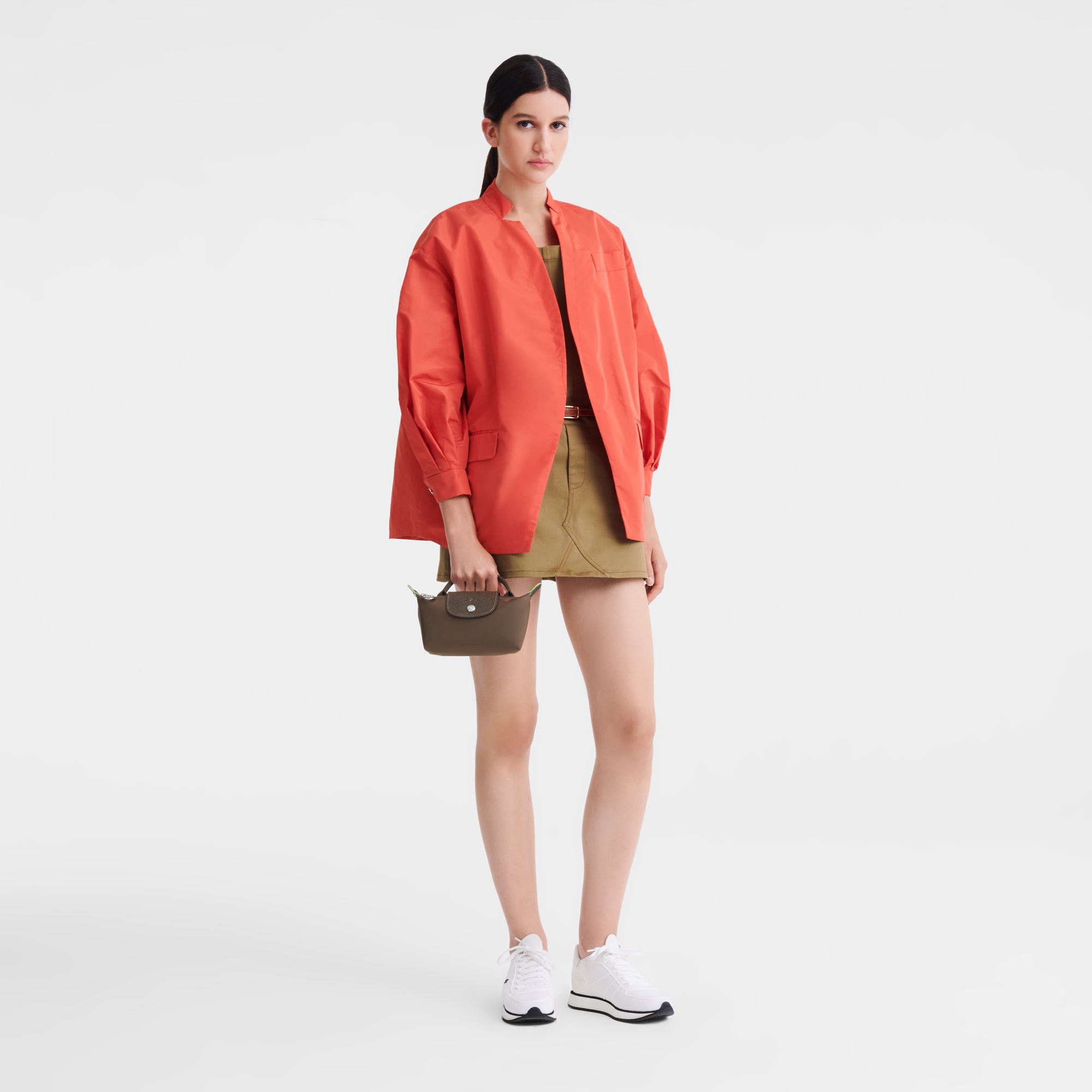 Le Pliage Green Pouch with handle Terra - Image 2