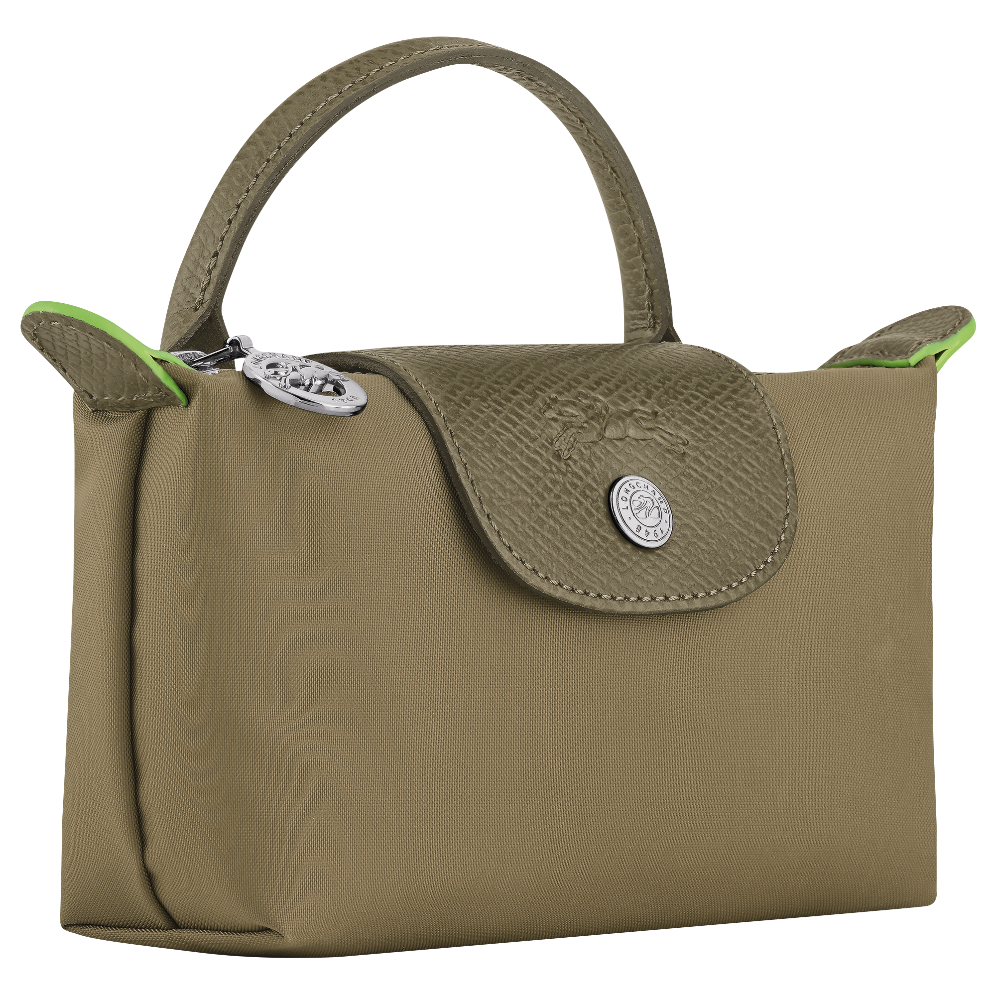 Le Pliage Green Pouch with handle Artichoke - Image 3