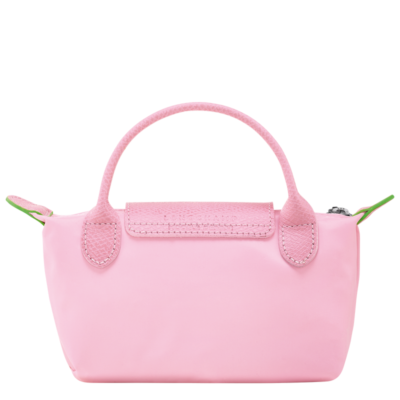 Le Pliage Green Pouch with handle Pink - Image 4
